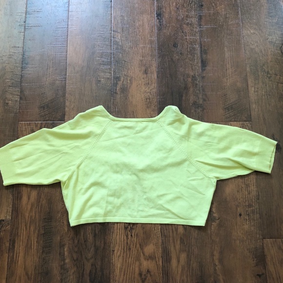 CYNTHIA STEFFE Kelly green shrug, parlors size S - Picture 4 of 7